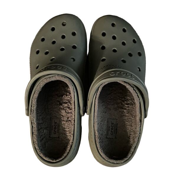 Classic Crocs Clogs with Fuzzy Liner - Picture 1 of 4